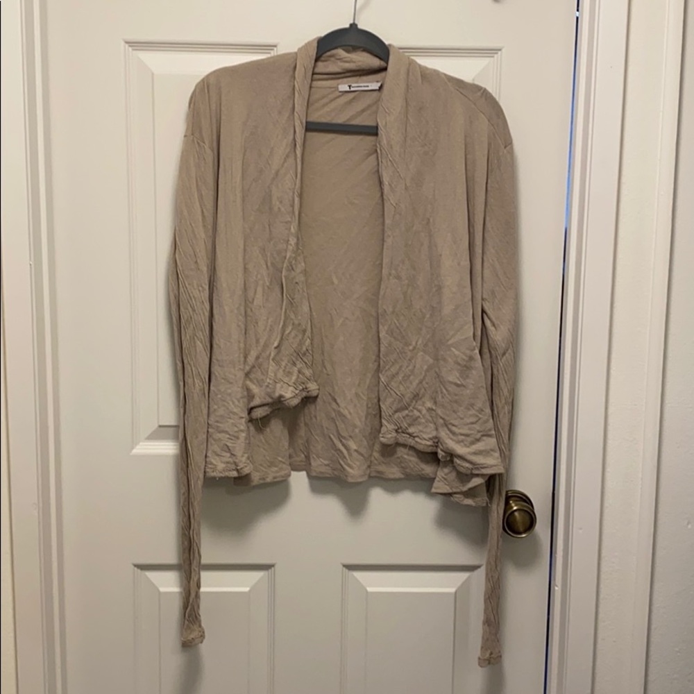 Distressed Open Cardigan